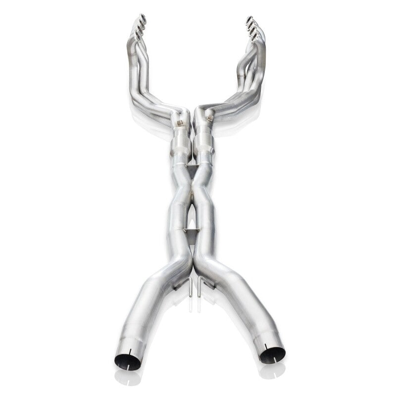 Stainless Works 2014-18 Corvette 6.2L Headers 2in Primaries w/ High-Flow Cats X-Pipe - C72CAT