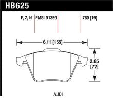 Load image into Gallery viewer, Hawk 2001-2010 Audi S3 European HPS 5.0 Front Brake Pads - HB625B.760