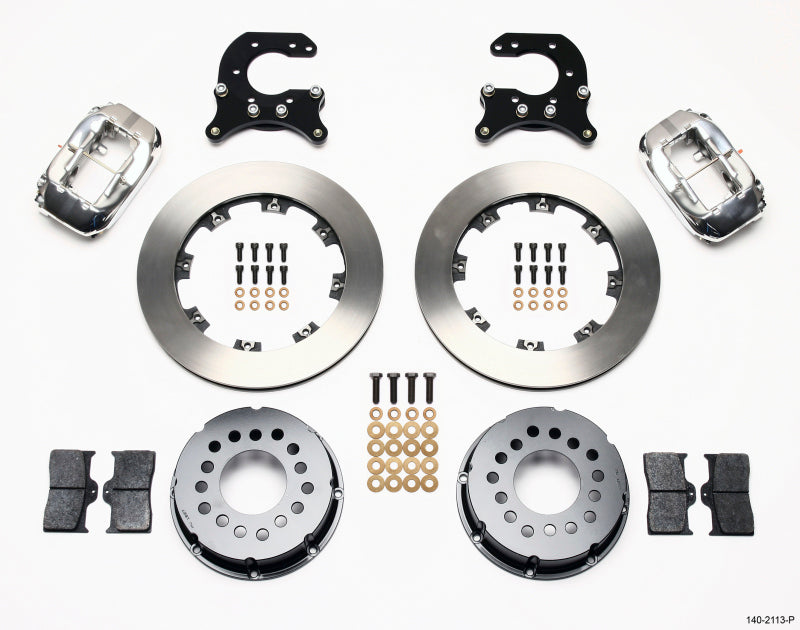 Wilwood Forged Dynalite P/S Rear Kit Polished Small Ford 2.66in Offset - 140-2113-P