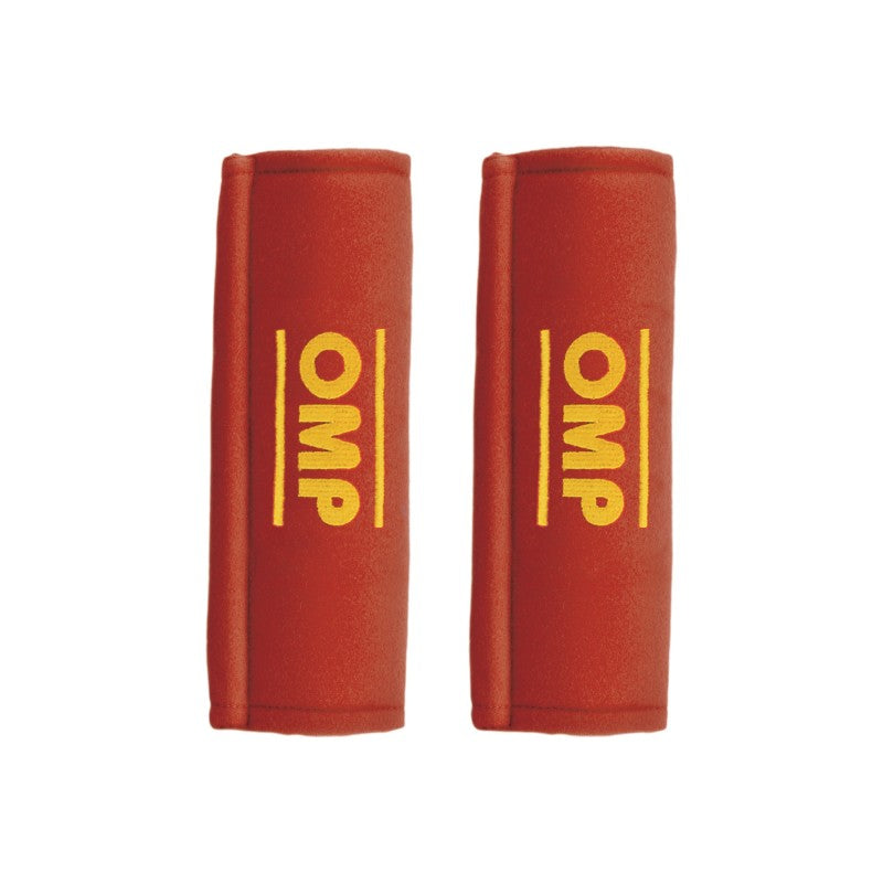 OMP Belt Pads (Pair) - Red Safety Harness Pads 3 in. - DB0-0450-A02-061