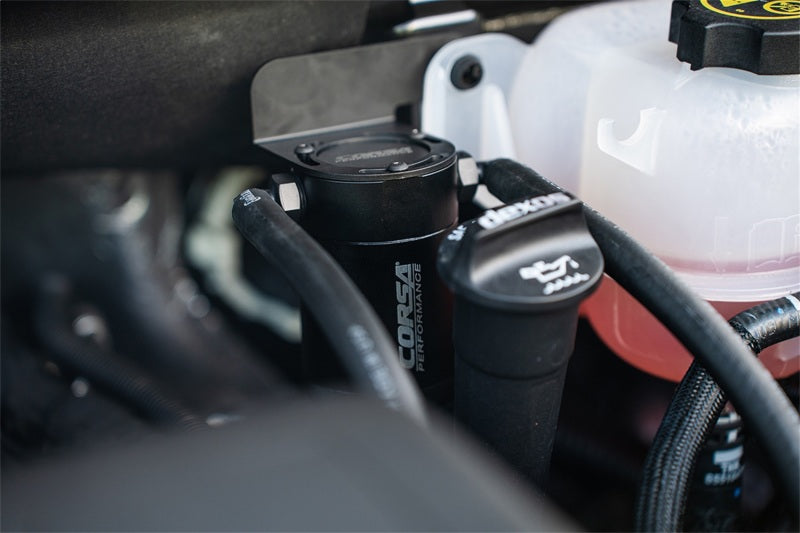 Corsa 2019-2025 Silverado/Sierra & 2021-2025 Tahoe/Suburban/Yukon/Denali Aluminum Oil Catch Can - CC0011
