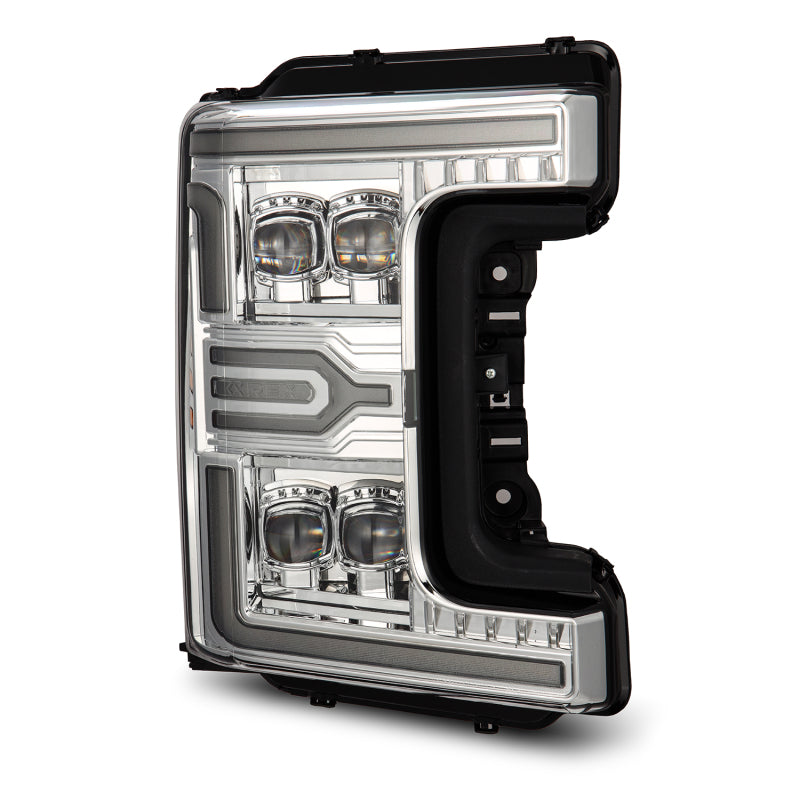 AlphaRex 17-19 Ford F-250/350/450/550 Super Duty NOVA-Series LED Proj Headlights Chrome w/SS & SBDRL - 880347