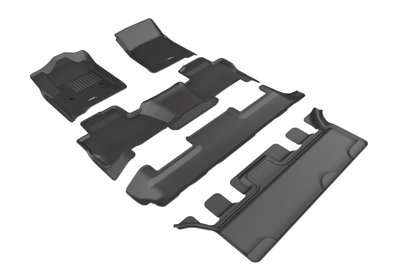 3D MAXpider 15-20 GMC Yukon w/ Bucket 2nd Row Kagu Black Full Set - L1GM01701509