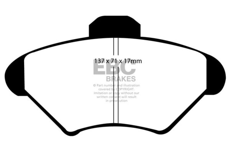 EBC 94-98 Ford Mustang 3.8 Bluestuff Front Brake Pads - DP51143NDX