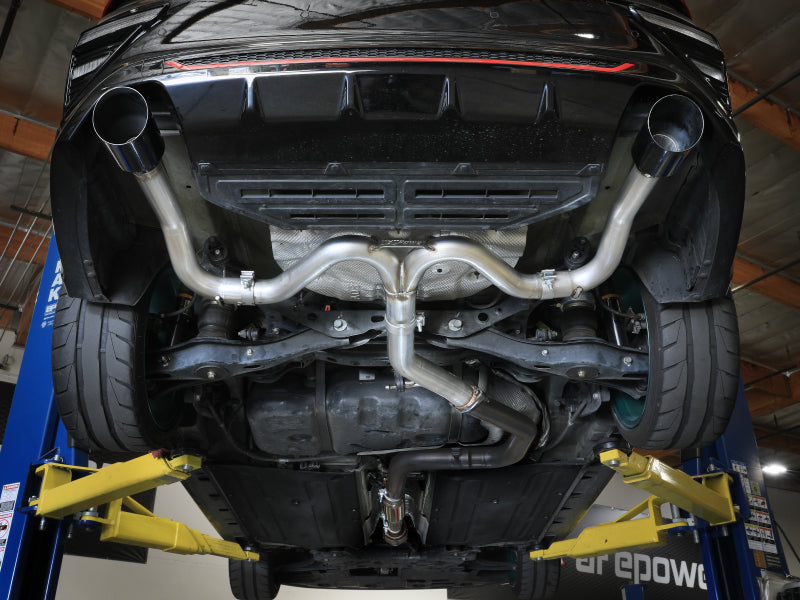 aFe 20-21 Kia Forte GT 1.6L 3in-2.5in 304 Stainless Steel Axle-Back Exhaust w/ Black Tips - 49-37037-B
