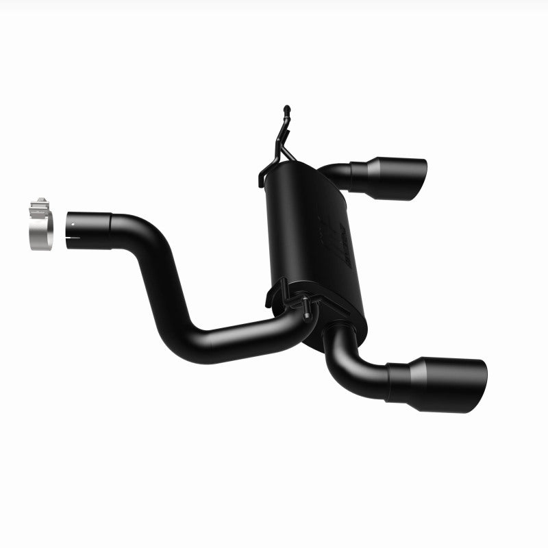 MagnaFlow 2018+ Jeep Wrangler 3.6L Dual Black Tip Axle-Back Exhaust - 19388