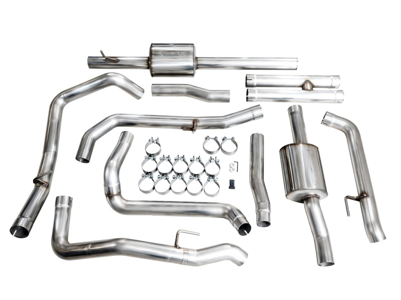 AWE Tuning 4th Gen GM 1500 6.2L Cat-Back Split Rear Exit (w/ Bumper Cutouts) - OE Tips - 3015-31202