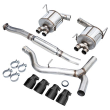 Load image into Gallery viewer, AWE Tuning Subaru STI VA / WRX GV / STI GV Sedan Touring Edition Exhaust - Diamond Black Tip (102mm) - 3015-43108
