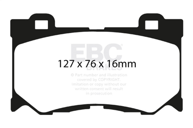 EBC Racing 09-12 Nissan 370Z RP-1 Race Front Brake Pads - DP81823RP1
