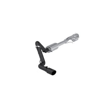 Load image into Gallery viewer, MBRP 19-24 GM 1500 Silverado/Sierra 2.7L Blk-Coated Alum. Steel 3in Cat-Back Single Side 4in Blk Tip - S5019BLK