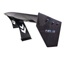 Load image into Gallery viewer, NRG Carbon Fiber Spoiler - Universal (69in.) w/NRG Logo / Stand Cut Out / Large Side Plate - CARB-A691NRG