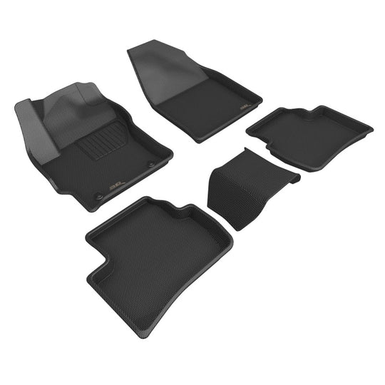 3D MAXpider 22-23 Toyota Corolla Cross AWD Kagu Black Floor Mats - Row 1/2 - L1TY29401509