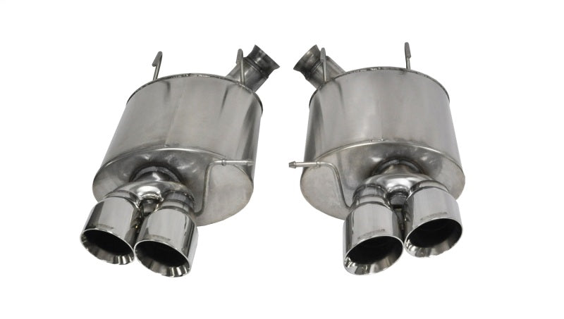Corsa 2013-2014 Ford Mustang Shelby GT500 5.8L V8 Polished Sport Axle-Back Exhaust - 14321