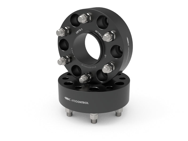 aFe CONTROL Wheel Spacers Chevrolet 1500 19-25 6x5.5mm CB 78.1mm 2 IN Thickness - 610-40T002-B