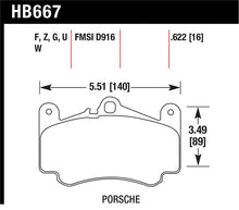 Load image into Gallery viewer, Hawk 02-05 Porsche 911 Carrera 4 Turbo Look/Carrera 4S Front DTC-60 Brake Pads - HB667G.622