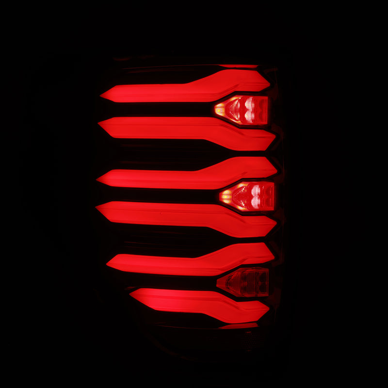 AlphaRex 09-14 Ford F150 LUXX LED Taillights - Black/Red Housing - 653090