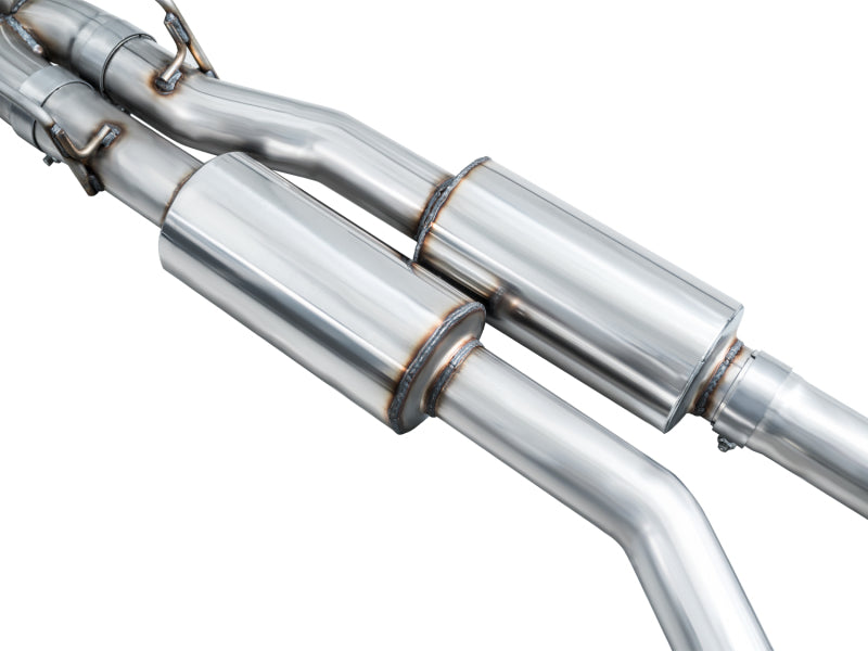 AWE Tuning 2020+ Ford Explorer ST Touring Edition Exhaust w/ Diamond Black Tips - 3015-43625