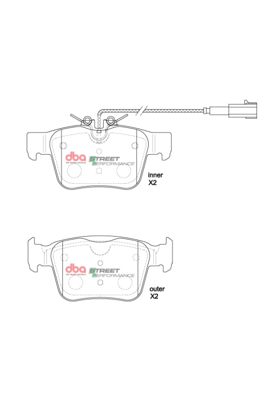 DBA 17-19 Alfa Romeo Giulia (Excl Quadrifoglio) SP Performance Rear Brake Pads - DB8864SP