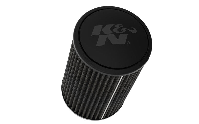 K&N Universal Clamp-On Air Filter 3-1/2in Flange ID 6in Base 5-1/4in Top 9in Height - RU-3111HBK