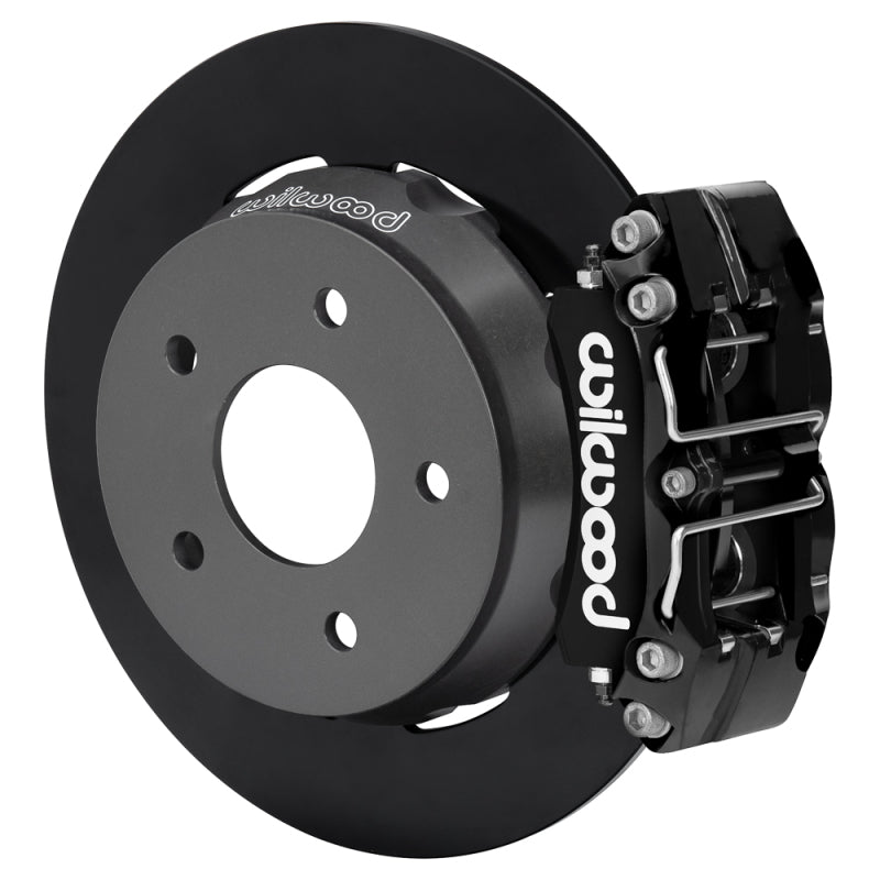 Wilwood 22-24 Polaris RZR Turbo/ Pro R 5-Lug Rear Big Brake Kit - Black Powder Coat - 140-18060