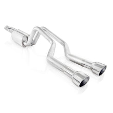 Load image into Gallery viewer, Stainless Works 2006-09 Trailblazer SS 6.0L 2-1/2in Chambered Exhaust Y-Pipe Center Bumper Exit - TBTDCBCO