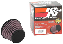 Load image into Gallery viewer, K&amp;N Universal Clamp-On Air Filter 2.375in Flg ID x 5.21875in B OD x 3.5in T OD x 3.75in H - RU-1624