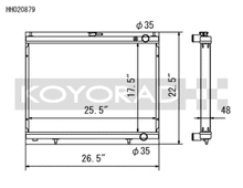 Load image into Gallery viewer, Koyo 1998-Aug 2000 Nissan Skyline GT-R R34 2.6L Turbo Radiator - HH020879
