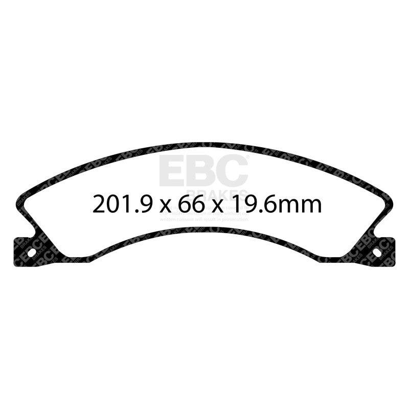 EBC 12+ Nissan NV 1500 Extra Duty Rear Brake Pads - ED93021