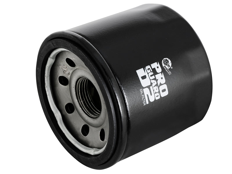 aFe Pro GUARD D2 Oil Filter 02-17 Nissan Cars L4/ 04-17 Subaru Cars H4 (4 Pack) - 44-LF017-MB