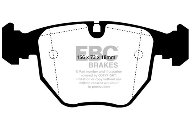 EBC 00-04 BMW M5 5.0 (E39) Bluestuff Front Brake Pads - DP51036NDX
