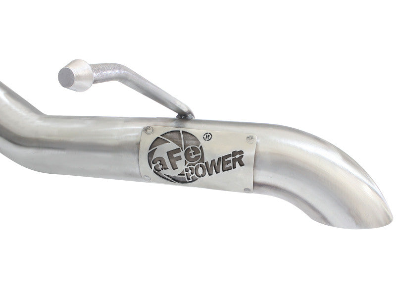 aFe MACHForce XP 2.5in SS-409 Cat-Back Exhaust 07-16 Jeep Wrangler (JK) V6-3.6L/3.8L (2-4 Door) - 49-48055