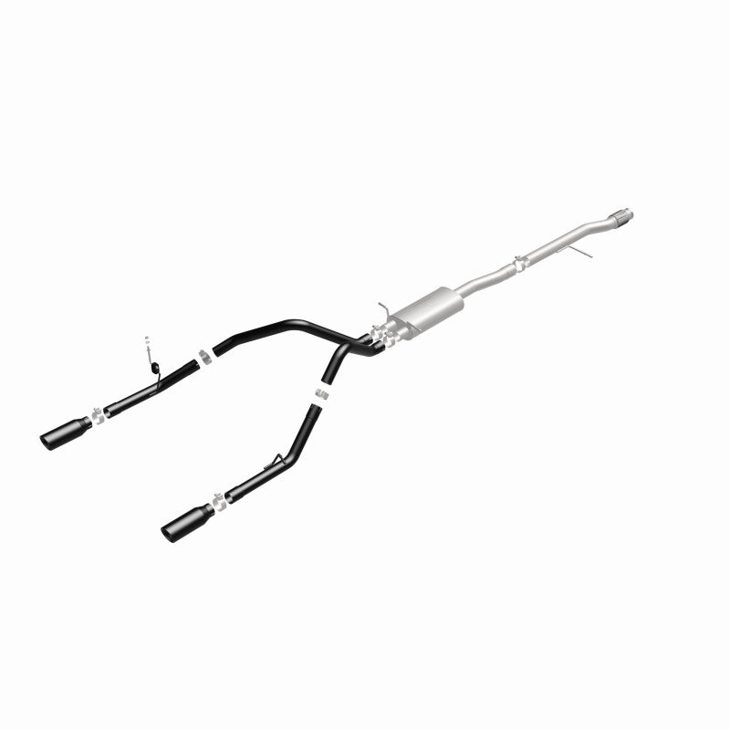 MagnaFlow SYS Cat-Back 4in Black Dual Split Rear Tips 14-15 Chevy Silverado/GMC Sierra 4.3L-5.3L - 15361