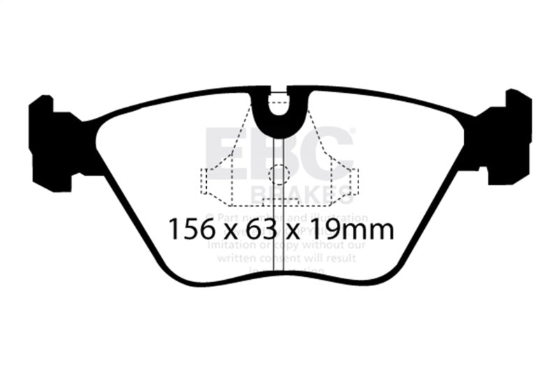 EBC 92-95 BMW M3 3.0 (E36) Ultimax2 Front Brake Pads - UD394