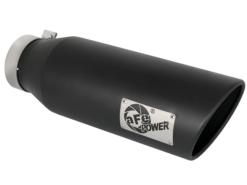 aFe MACH Force-Xp Universal Exhaust Tip 4 IN Inlet x 6 IN Outlet x 18 IN L - 49T40601-B18