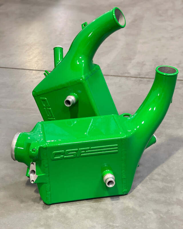 CSF 16-21 BMW M5 (F90) / 17-21 BMW M8 (F91/F92/F93) Twin Charge-Air-Cooler Set - Java Green - 8178JG