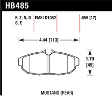 Load image into Gallery viewer, Hawk 11 Ford Mustang 5.0L / 05-10 GT / 07-11 Shelby GT500 DTC-60 Race Rear Brake Pads - HB485G.656