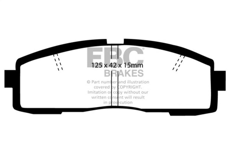 EBC 86-92 Toyota Supra 2.8 Greenstuff Rear Brake Pads - DP2608/2