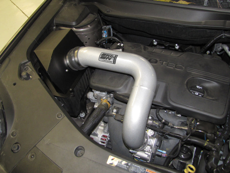 K&N 10 GMC Terrain / 10 Chevy Equinox 2.4L-L4 Silver High Flow Performance Kit - 77-3071KS