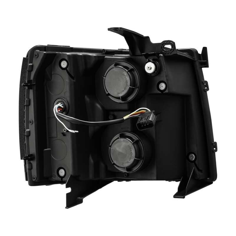 AlphaRex 07-13 Chevy 1500 LUXX LED Proj Headlights Plank Design Chrome w/ Activ Light/Seq Signal/DRL - 880222
