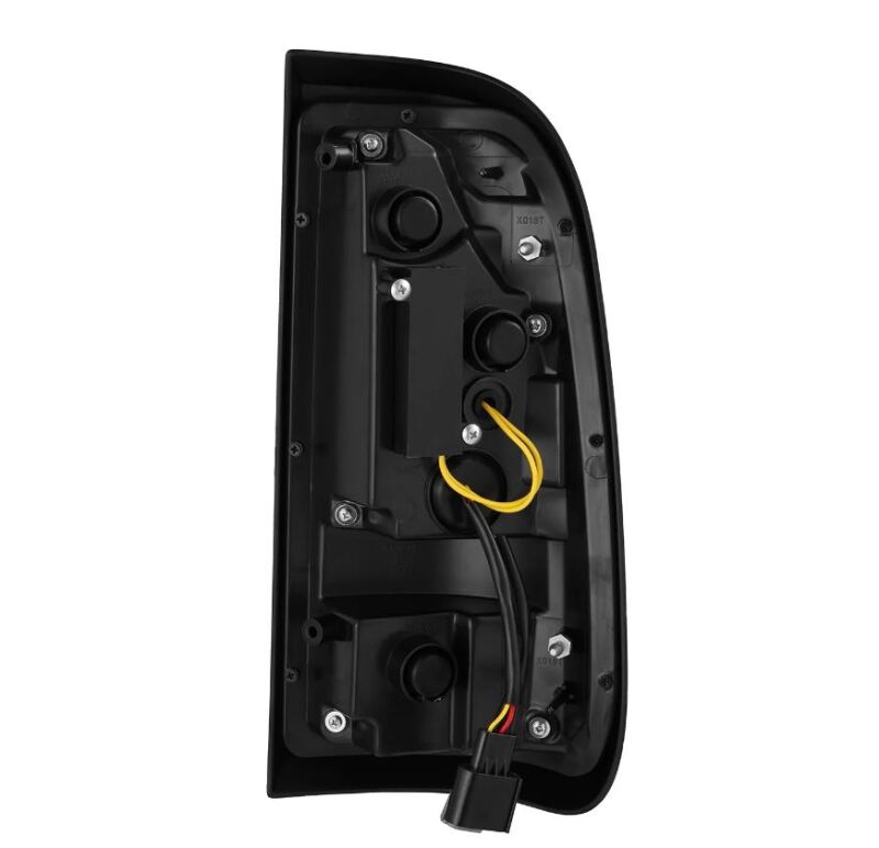 AlphaRex 97-03 Ford F150 / 99-16 Ford F250/F350/F450/F550 LUXX-Series LED Tail Lights - Black/Red - 658003