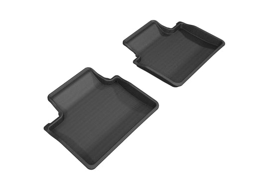 3D MAXpider 2017-2019 Porsche Panamera Kagu 2nd Row Floormats - Black - L1PO01721509