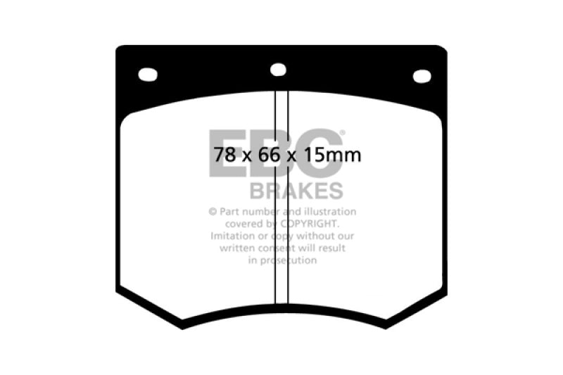 EBC 75-86 Ac 3000 3.0 Redstuff Front Brake Pads - DP3291C