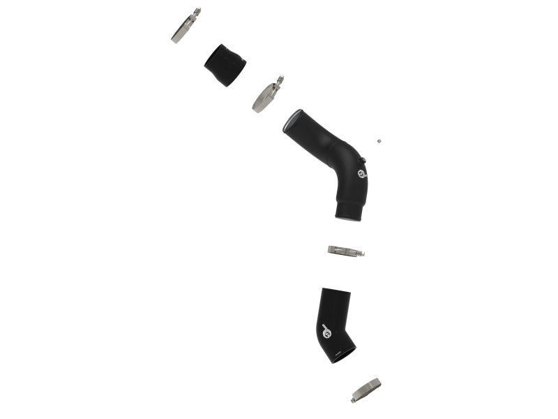 aFe BladeRunner 3-1/2in Aluminum Cold Charge Pipe Black RAM Diesel Trucks 25-26 L6-6.7L (td) - 46-20819-B