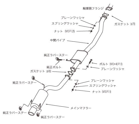 HKS SILENT Hi-POWER SKYLINE GT-R(E-BNR32) - 31019-AN011
