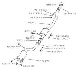 HKS SILENT Hi-POWER SKYLINE GT-R(E-BNR32) - 31019-AN011