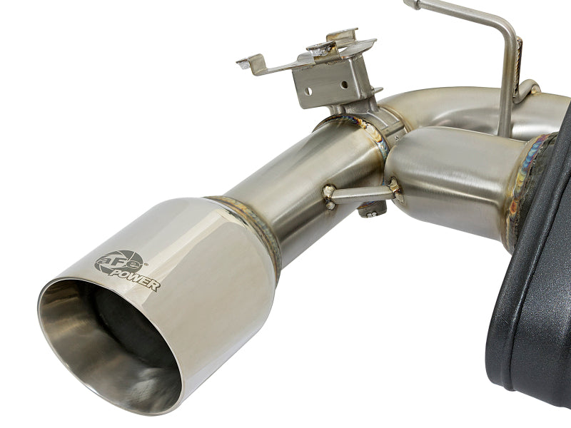 aFe MACHForce XP Exhausts Axle-Back 12-15 BMW 335i 3.0T (SS w/Polished Tips) - 49-36336-P