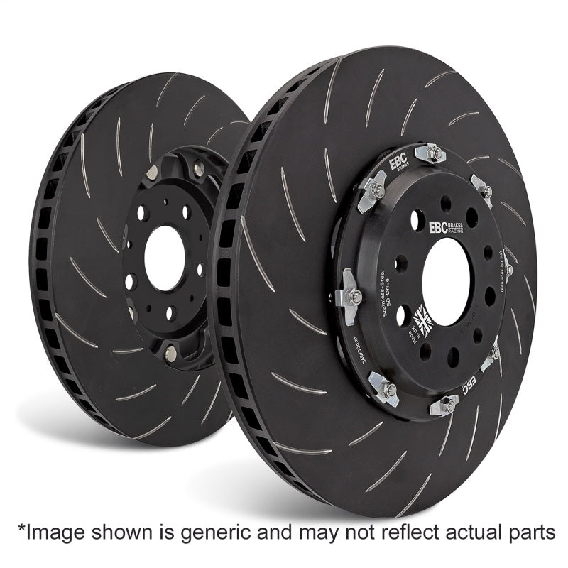 EBC Racing 02-07 Dodge Viper 8.3L 2 Piece Floating Conversion SG Racing Front Rotors - SG2FC7147