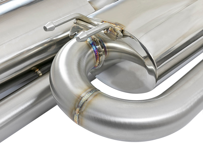 aFe Takeda 3in 304 SS Cat-Back Exhaust System w/ Blue Tips 2017+ Honda Civic Si 4Dr I4 1.5L (t) - 49-36621-L