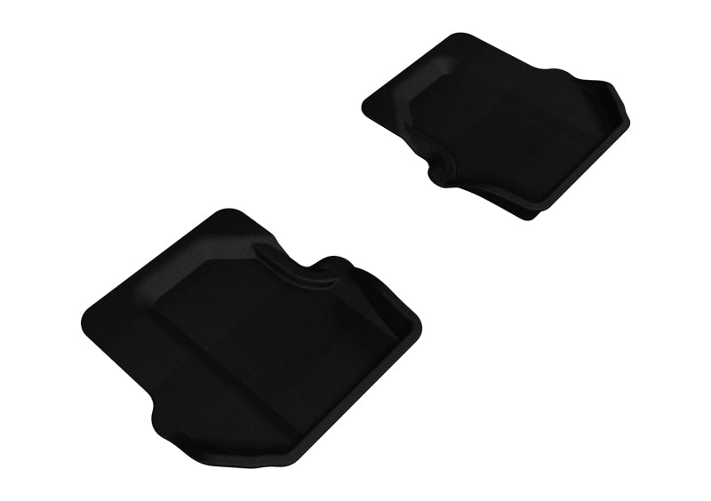 3D MAXpider 2005-2012 Porsche 911 997 Kagu 2nd Row Floormats - Black - L1PO01121509