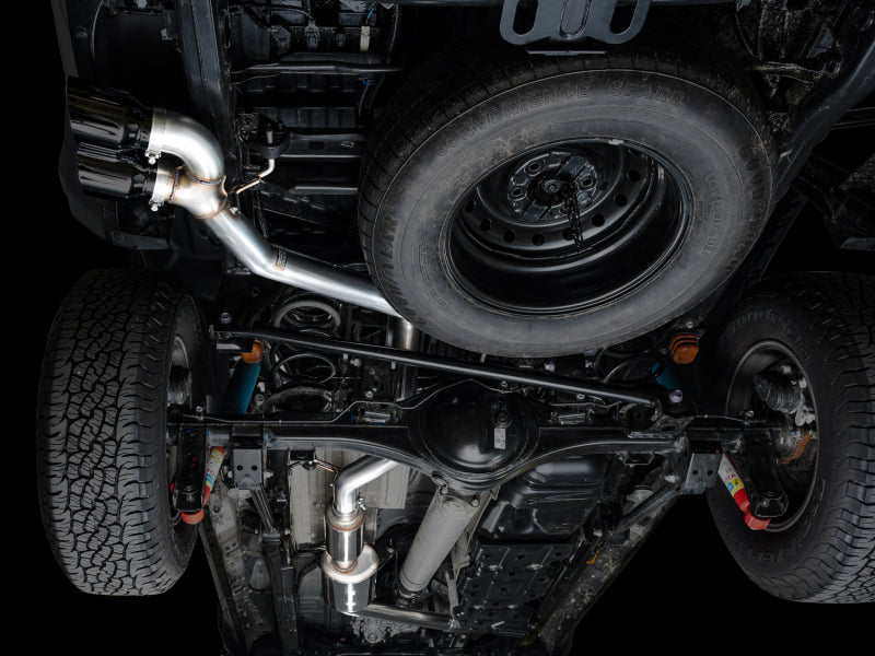 AWE Tuning Exhaust for 4th Gen Toyota Tacoma Dual Diamond Black Tips - 3015-33254